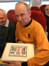 Dave Slape by Mark Feehan 50th anniversary trip to the day then 2-1 v Fulham 2day 1-2 to Burnley-s